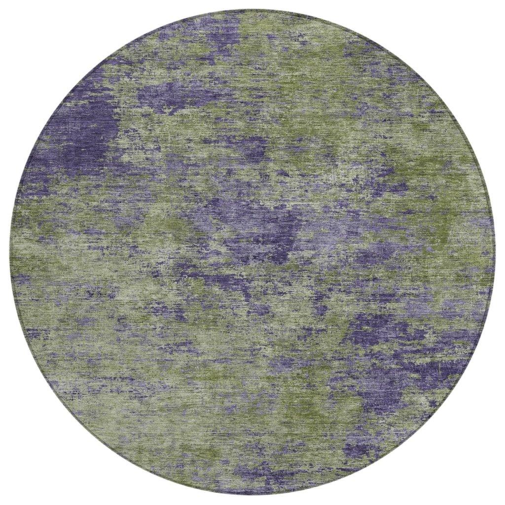 LOOMLAN Rugs Acacina Green Washable Indoor-Outdoor Rug