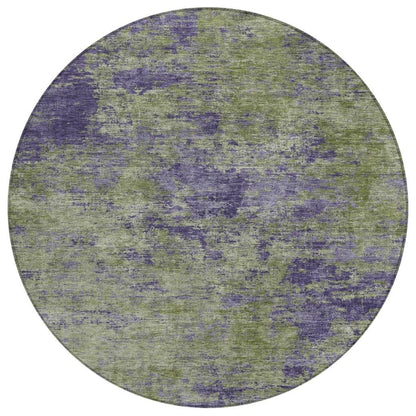 LOOMLAN Rugs Acacina Green Washable Indoor-Outdoor Rug