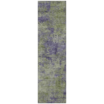 LOOMLAN Rugs Acacina Green Washable Indoor-Outdoor Rug