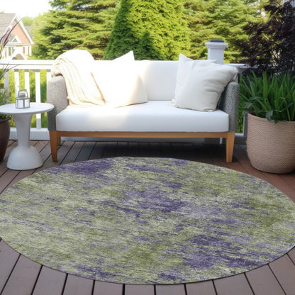 LOOMLAN Rugs Acacina Green Washable Indoor-Outdoor Rug