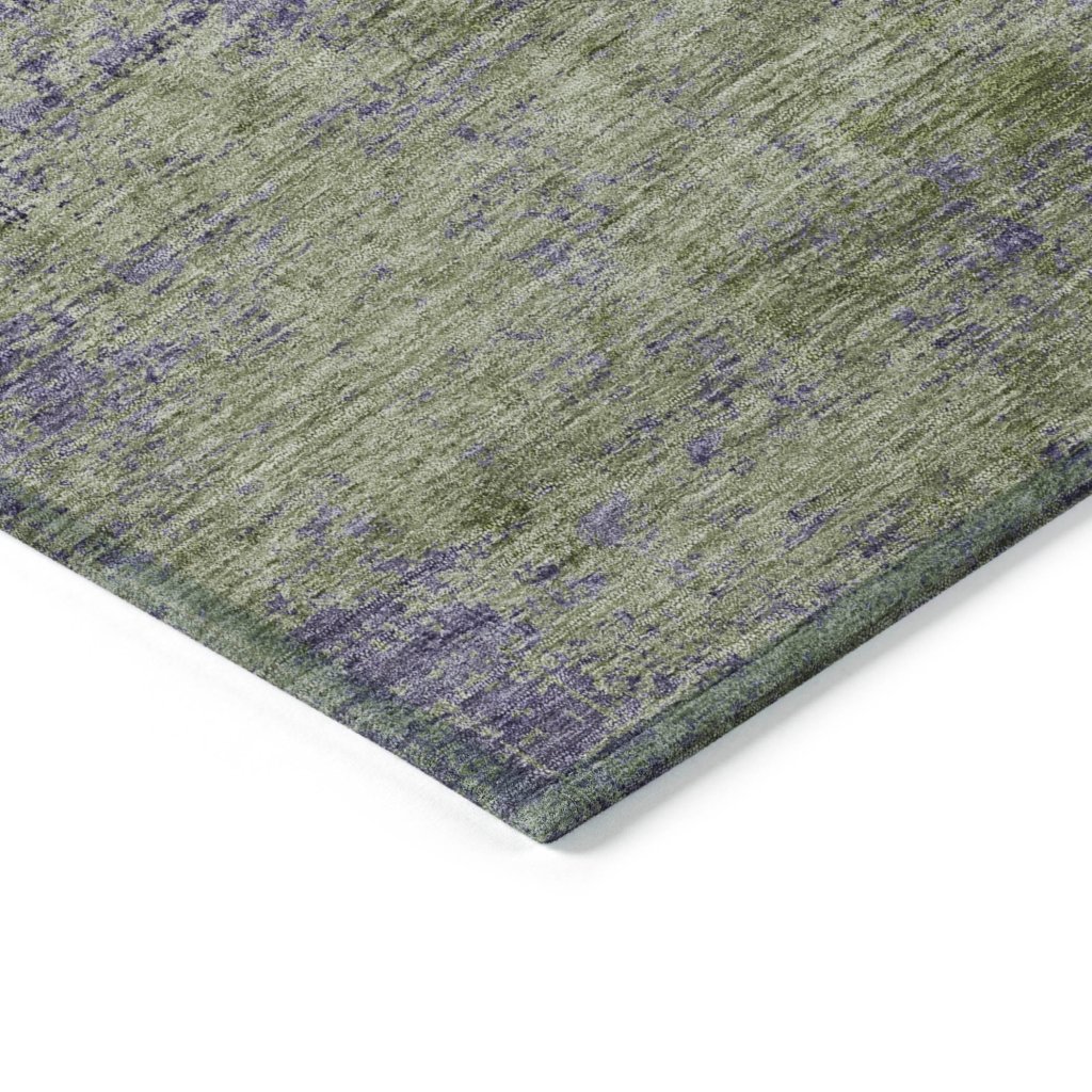 LOOMLAN Rugs Acacina Green Washable Indoor-Outdoor Rug