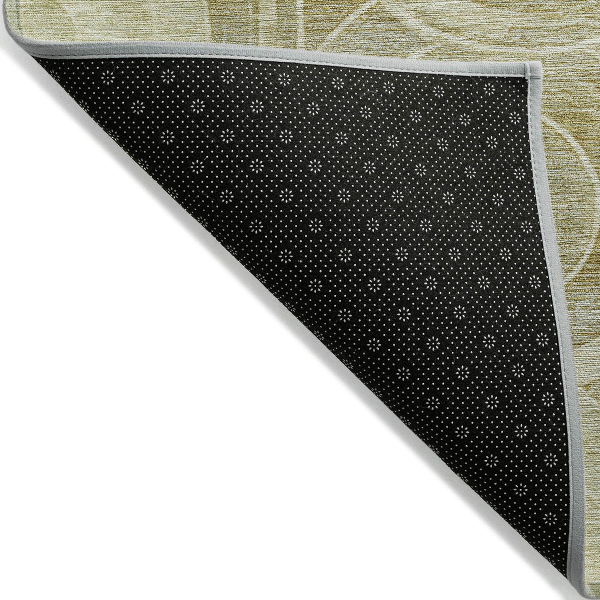 Jaelain Gold Washable Indoor-Outdoor Rug