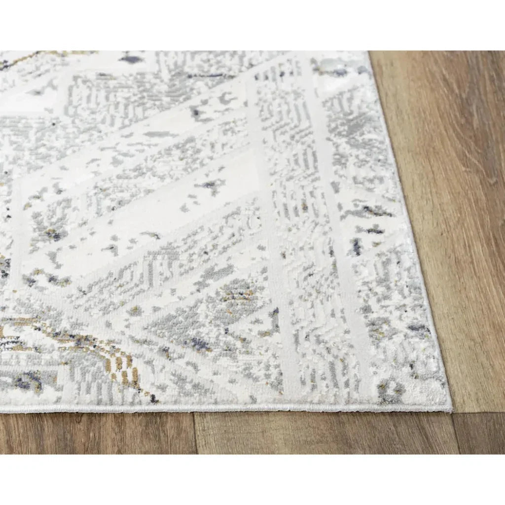 Dipl Geometric Brown Kitchen Hallway Runner Rug -- brown