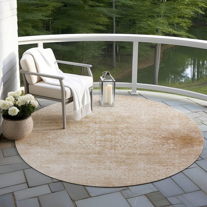 Kaelas Orange Washable Indoor-Outdoor Rug