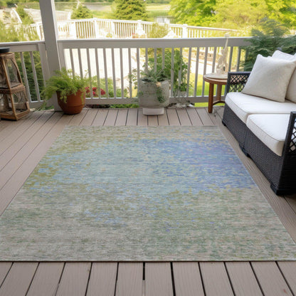 Iriain Sky Washable Indoor-Outdoor Rug