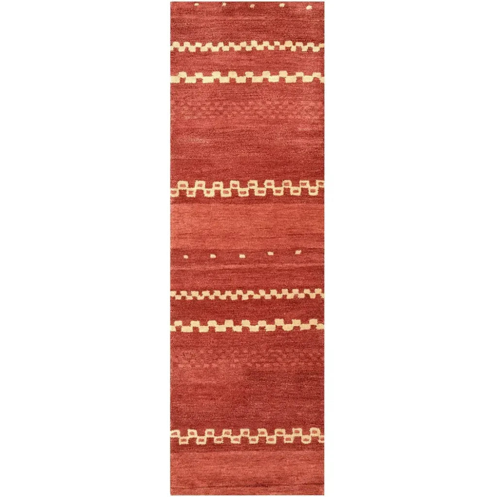 Burr Wool Red Hallway Kitchen Runner Rug - LOOMLAN - LOOMLAN - Area Rugs