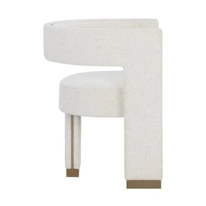 SUNPAN Adamina Dining Armchair Stylish Gold Legs