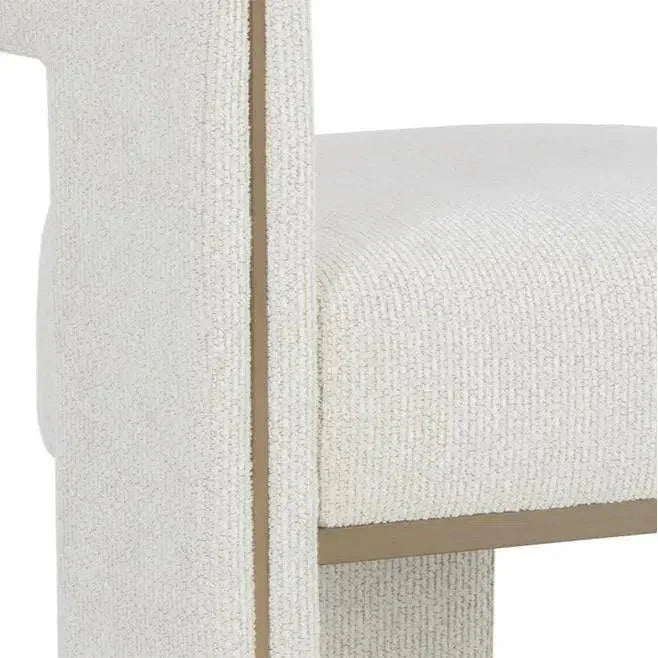 SUNPAN Adamina Dining Armchair Stylish Gold Legs