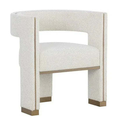SUNPAN Adamina Dining Armchair Stylish Gold Legs