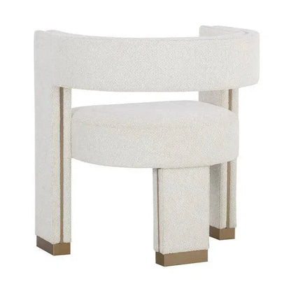 SUNPAN Adamina Dining Armchair Stylish Gold Legs