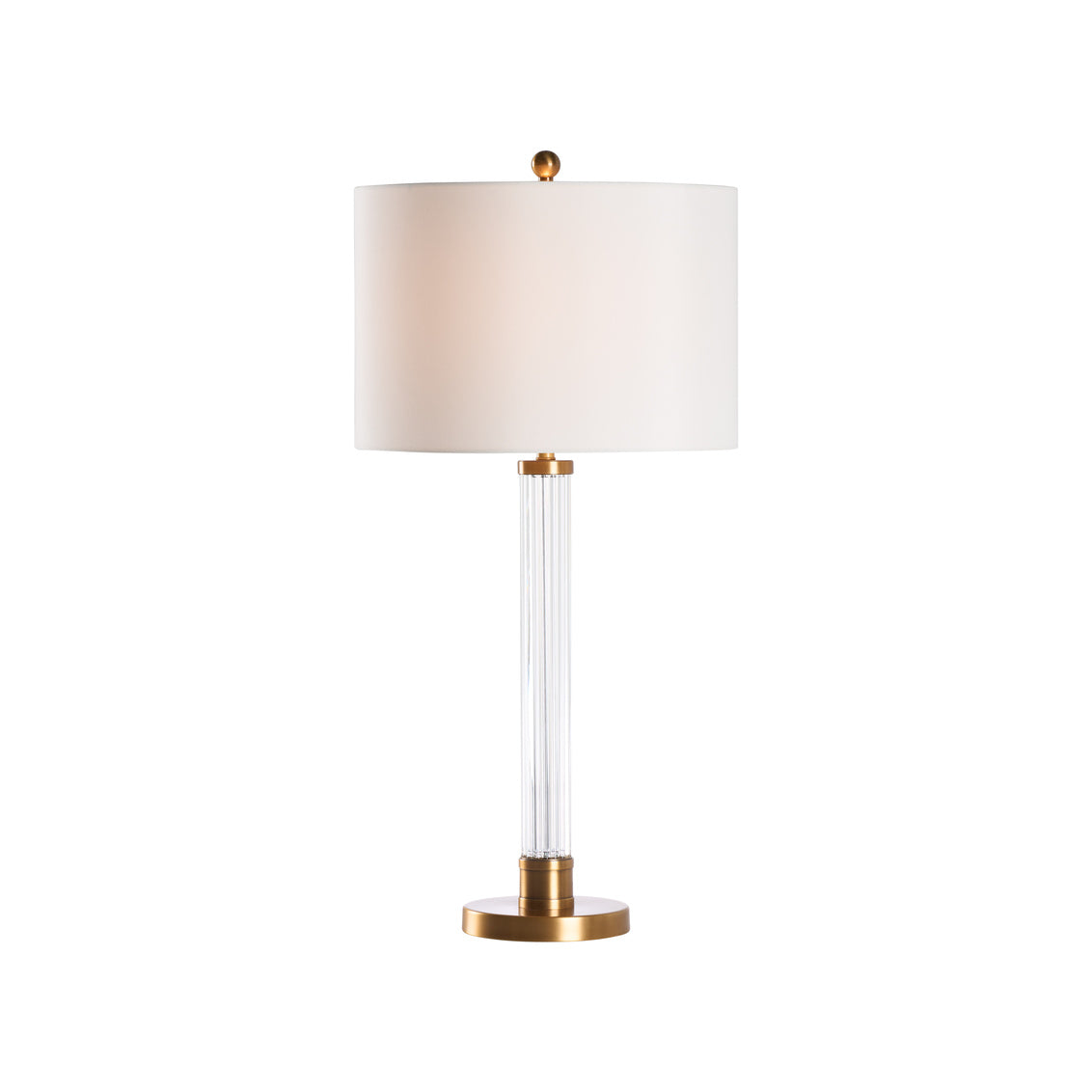 Wildwood Andrews Vertical Crystal Rods Base Table Lamp