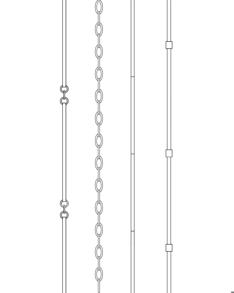 LOOMLAN Add on : 3' Washed Driftwood Chain