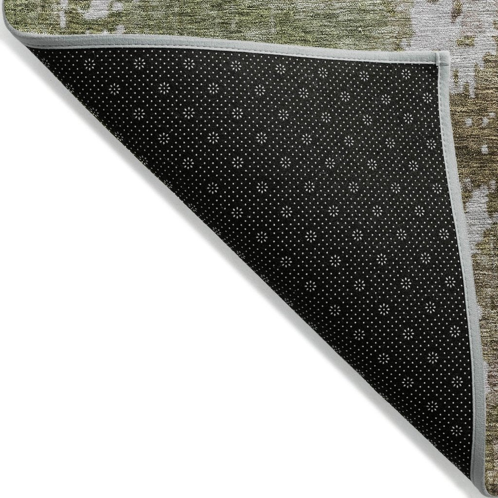 LOOMLAN Rugs Adiva Brown Washable Indoor-Outdoor Rug
