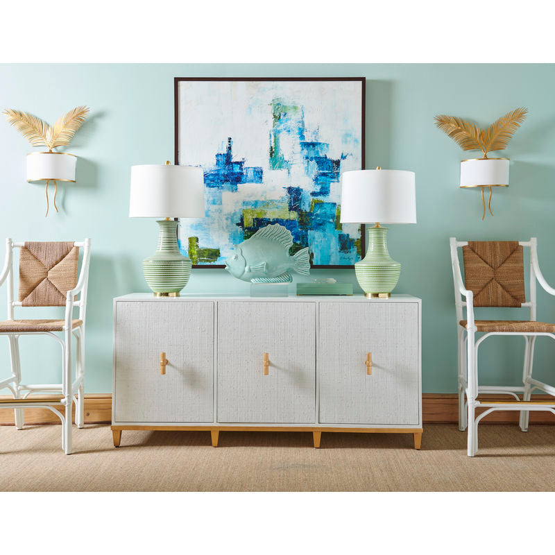 Chelsea House Classic White Round Shade Table Lamp