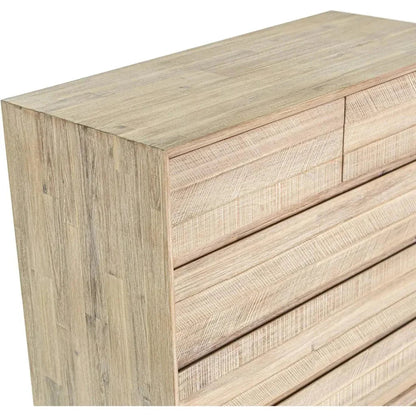 Rustic Brown Solid Wood Gia 5 Drawer Chest -- view 13