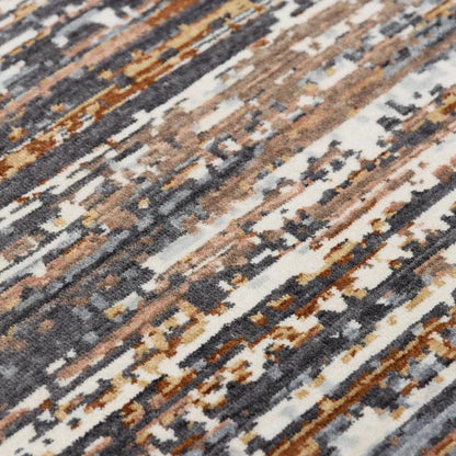 Burd Abstract Charcoal Large Area Rugs For Living Room - LOOMLAN - LOOMLAN - Area Rugs