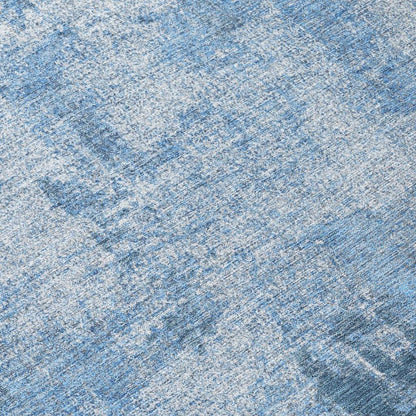 Aria Blue Washable Indoor-Outdoor Rug-Outdoor Rugs-LOOMLAN Rugs-LOOMLAN