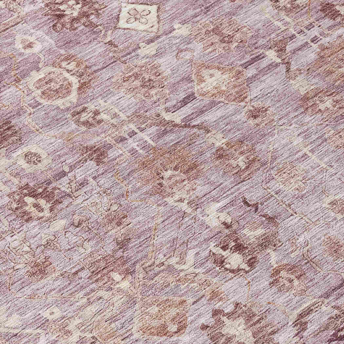 Laeel Pink Washable Indoor-Outdoor Rug