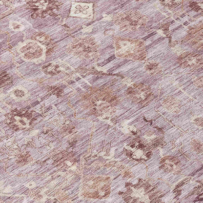 Laeel Pink Washable Indoor-Outdoor Rug