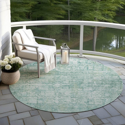 Kaelien Teal Washable Indoor-Outdoor Rug