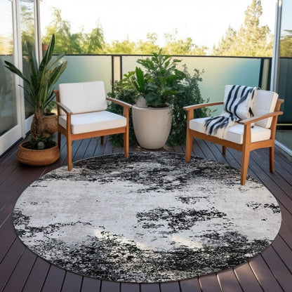 LOOMLAN Rugs Aera Black Washable Indoor-Outdoor Rug