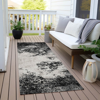 LOOMLAN Rugs Aera Black Washable Indoor-Outdoor Rug