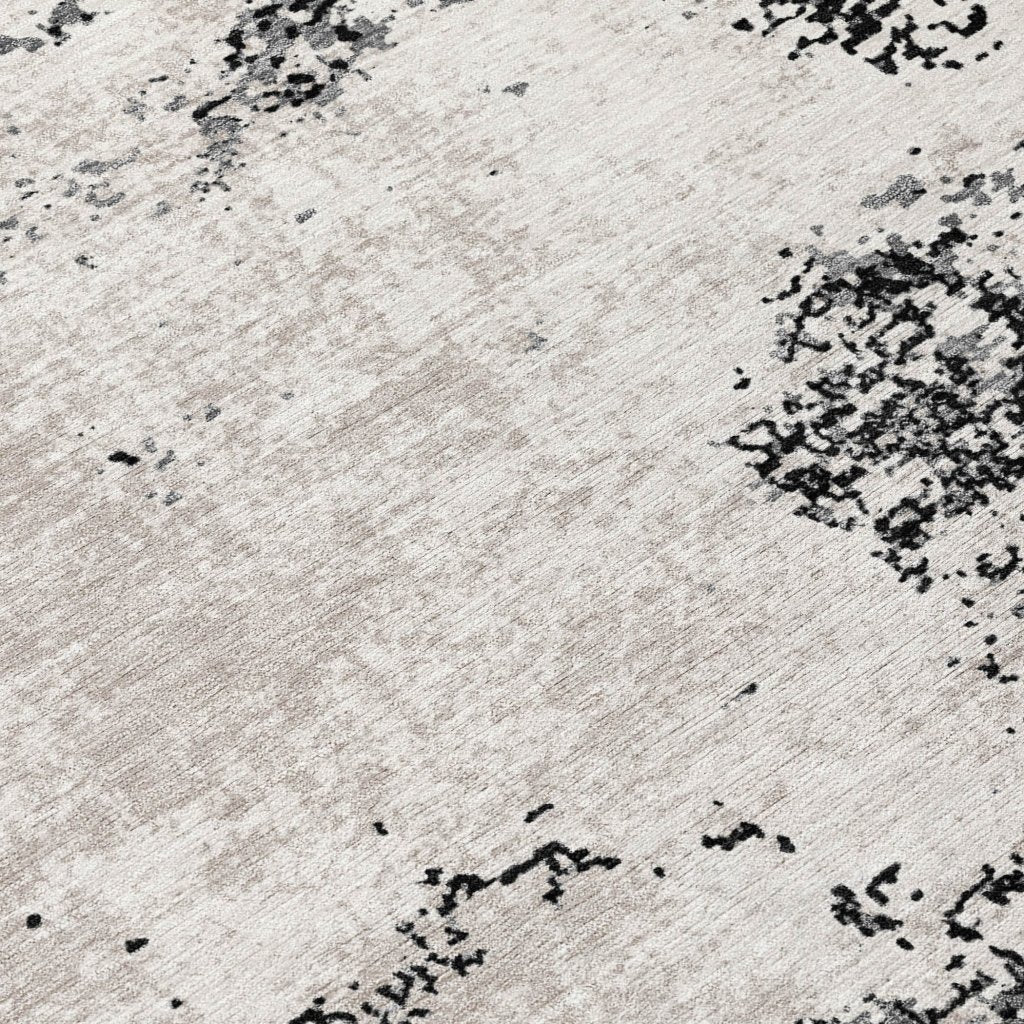 LOOMLAN Rugs Aera Black Washable Indoor-Outdoor Rug