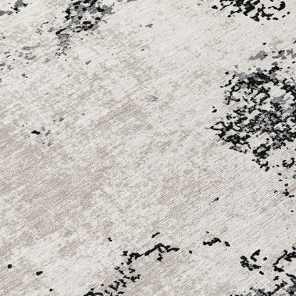 LOOMLAN Rugs Aera Black Washable Indoor-Outdoor Rug