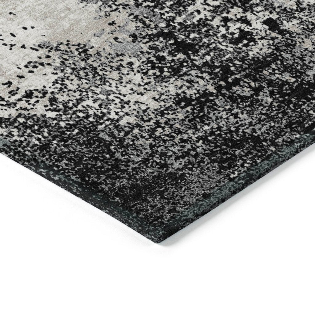 LOOMLAN Rugs Aera Black Washable Indoor-Outdoor Rug