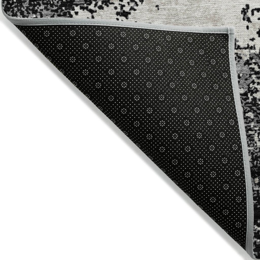 LOOMLAN Rugs Aera Black Washable Indoor-Outdoor Rug