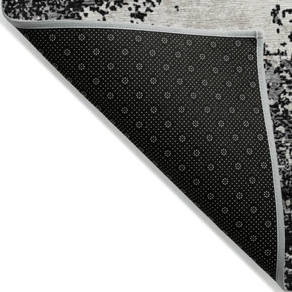 LOOMLAN Rugs Aera Black Washable Indoor-Outdoor Rug