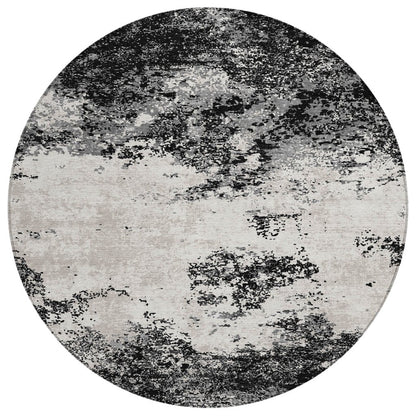 LOOMLAN Rugs Aera Black Washable Indoor-Outdoor Rug