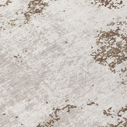 LOOMLAN Rugs Aera Brown Washable Indoor-Outdoor Rug