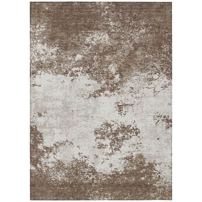 LOOMLAN Rugs Aera Brown Washable Indoor-Outdoor Rug