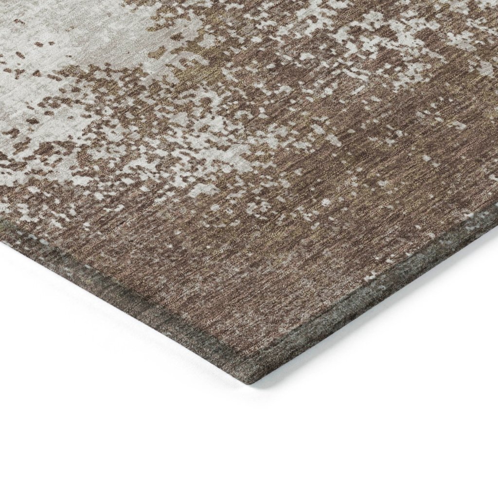 LOOMLAN Rugs Aera Brown Washable Indoor-Outdoor Rug