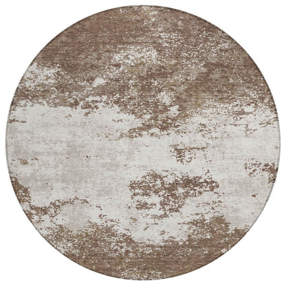 LOOMLAN Rugs Aera Brown Washable Indoor-Outdoor Rug