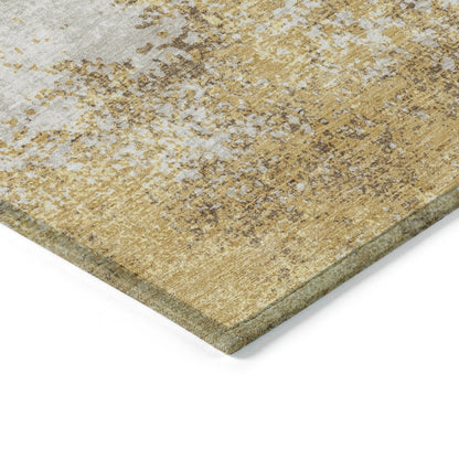 LOOMLAN Rugs Aera Gold Washable Indoor-Outdoor Rug