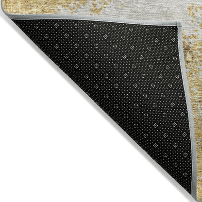 LOOMLAN Rugs Aera Gold Washable Indoor-Outdoor Rug