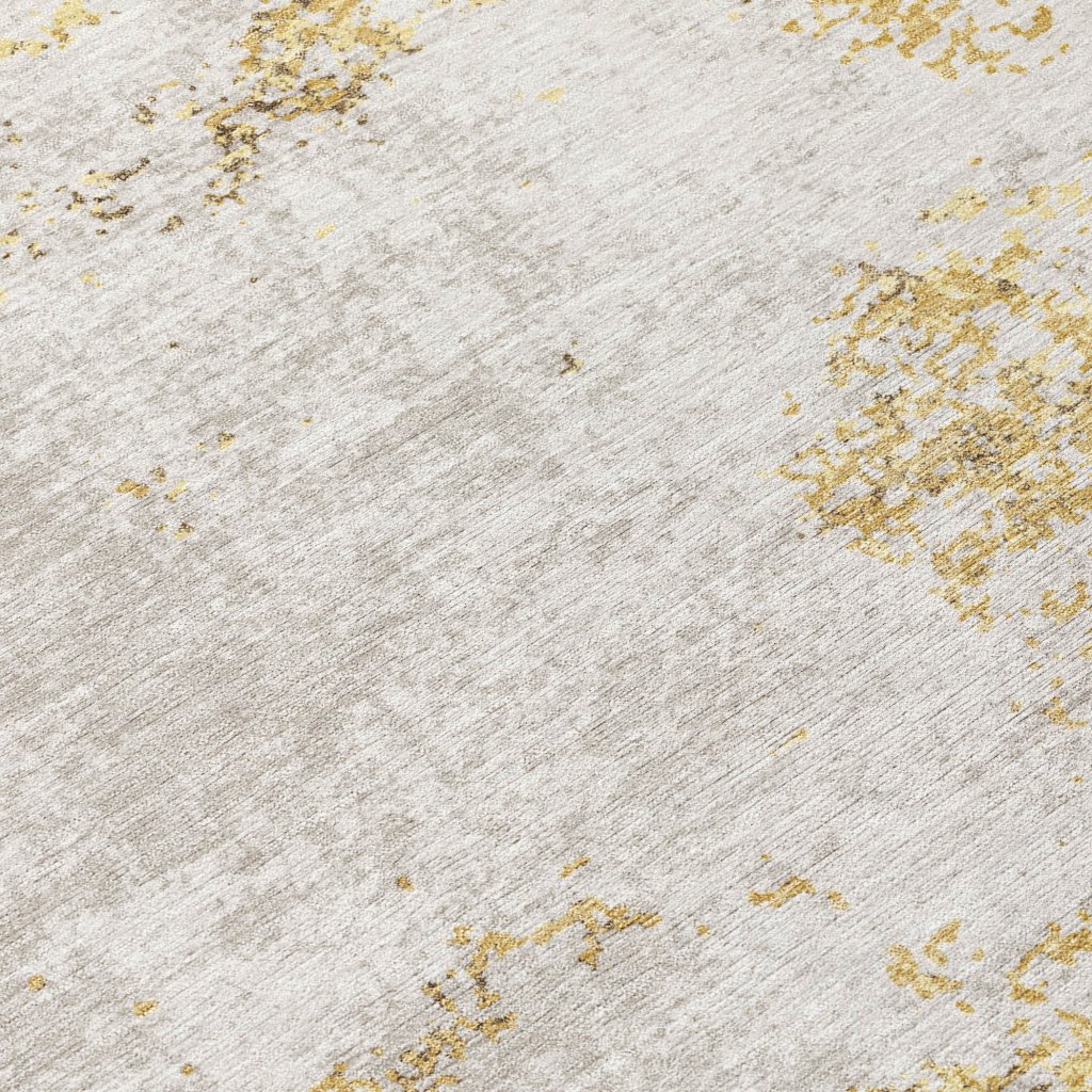LOOMLAN Rugs Aera Gold Washable Indoor-Outdoor Rug