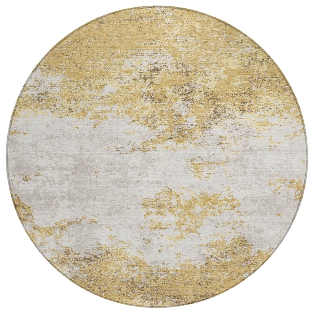 LOOMLAN Rugs Aera Gold Washable Indoor-Outdoor Rug
