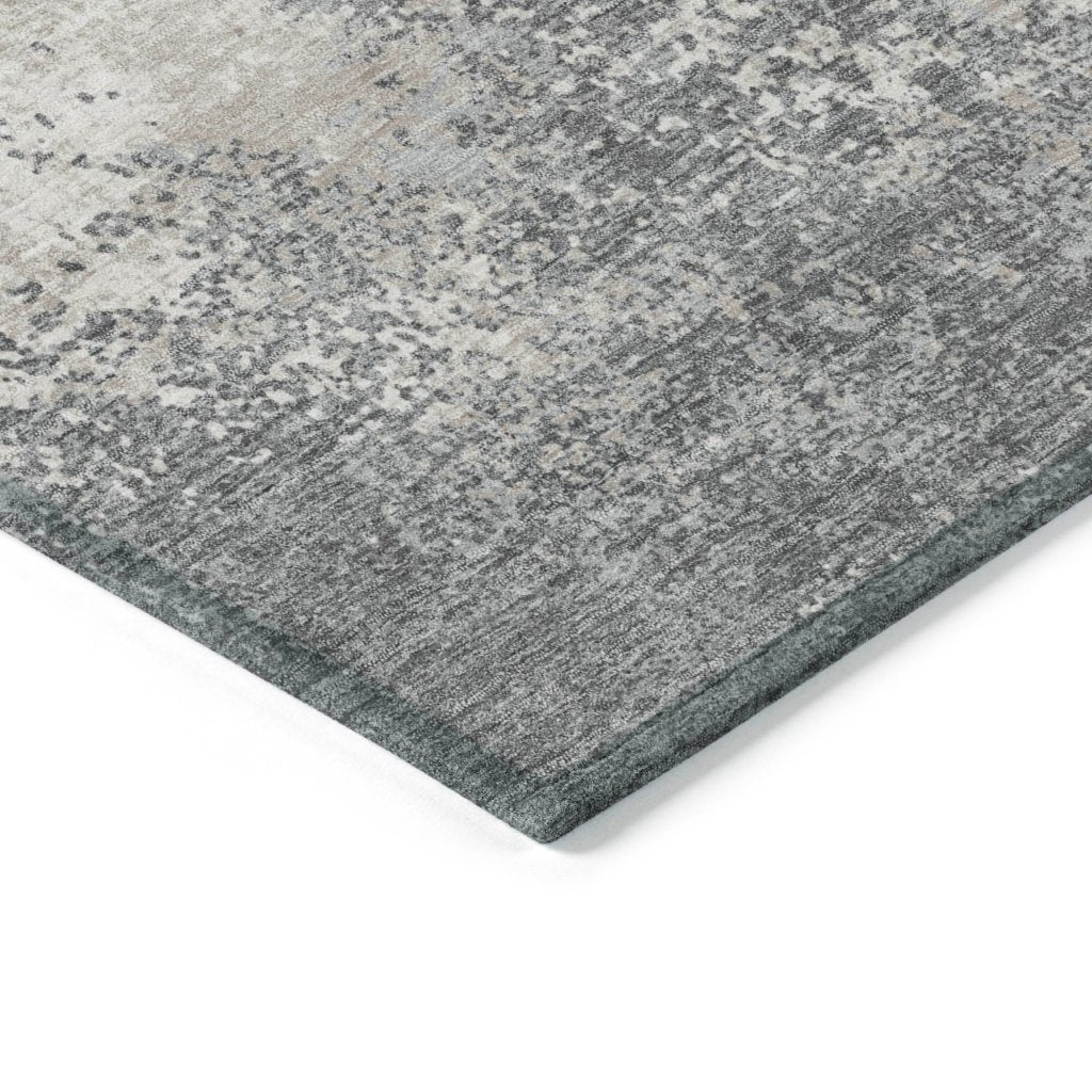 LOOMLAN Rugs Aera Gray Washable Indoor-Outdoor Rug