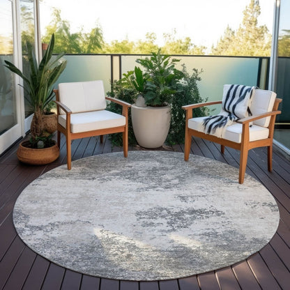 LOOMLAN Rugs Aera Gray Washable Indoor-Outdoor Rug
