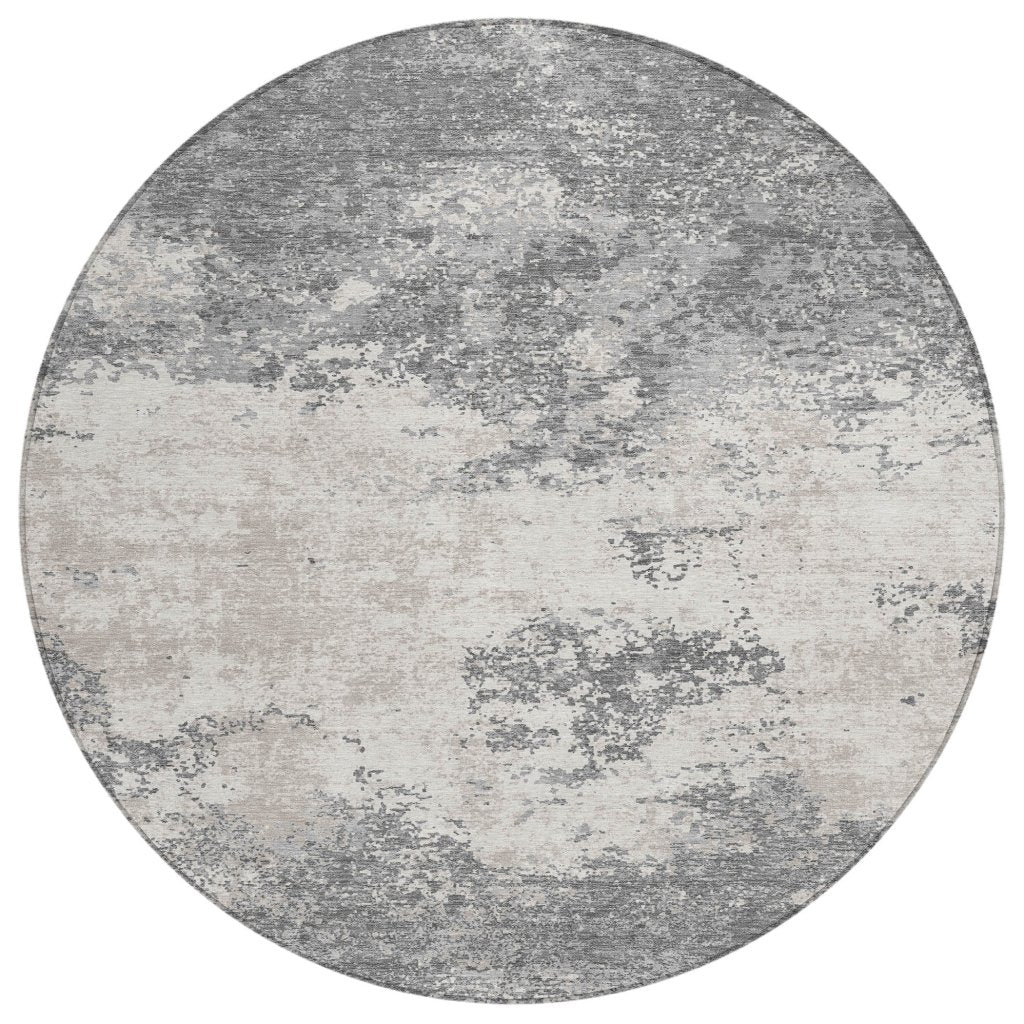 LOOMLAN Rugs Aera Gray Washable Indoor-Outdoor Rug