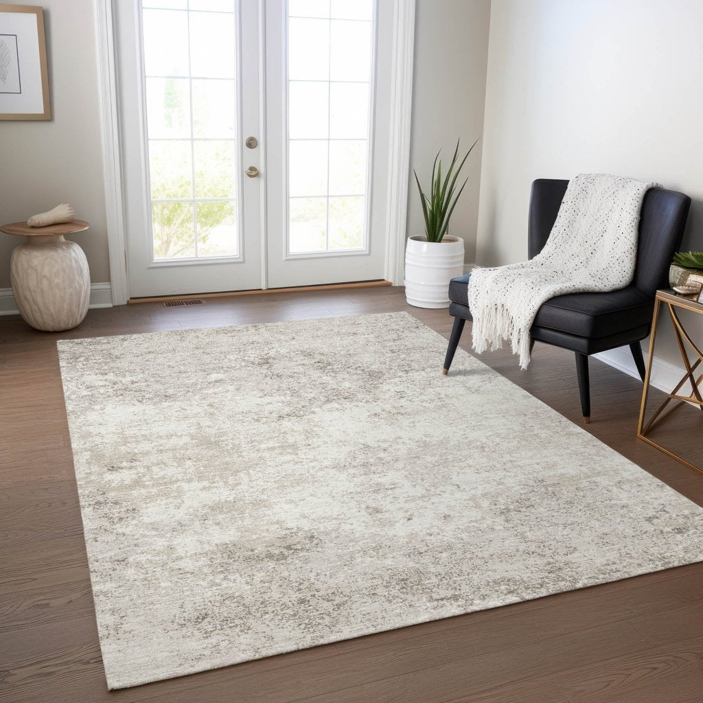 Aera Ivory Washable Indoor - Outdoor Rug - LOOMLAN - LOOMLAN Rugs - Outdoor Rugs