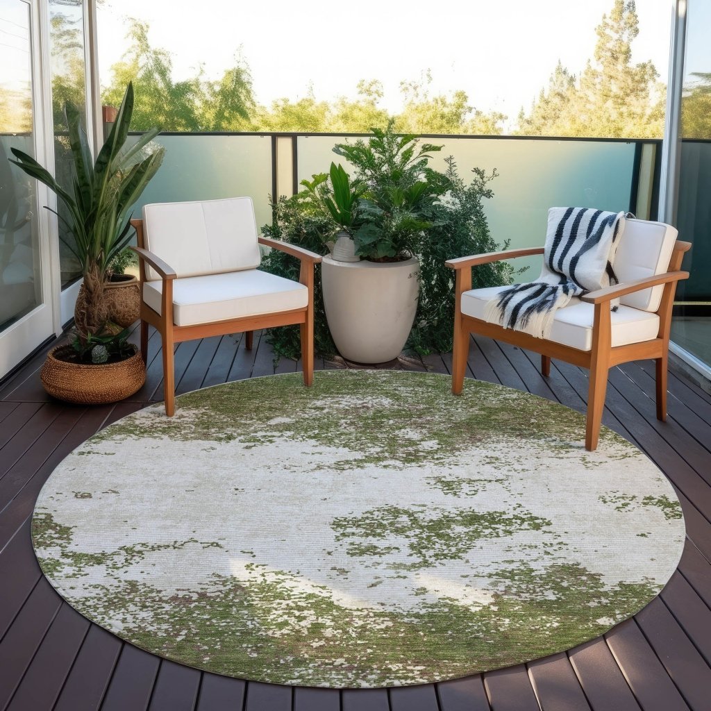LOOMLAN Rugs Aera Olive Washable Indoor-Outdoor Rug