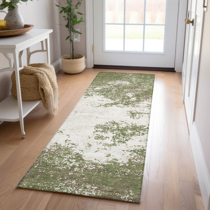 LOOMLAN Rugs Aera Olive Washable Indoor-Outdoor Rug
