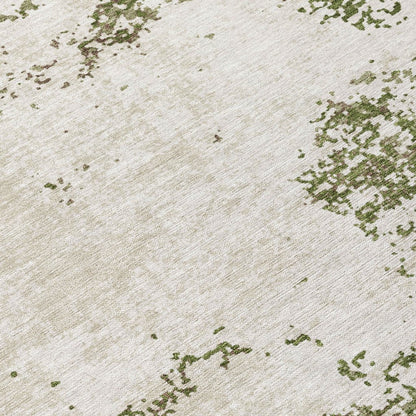 LOOMLAN Rugs Aera Olive Washable Indoor-Outdoor Rug