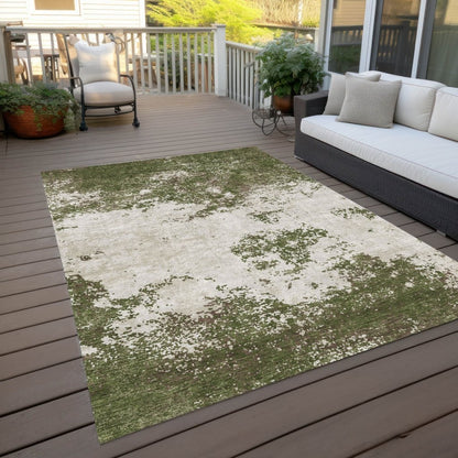 LOOMLAN Rugs Aera Olive Washable Indoor-Outdoor Rug