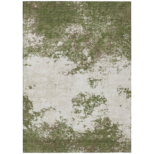 LOOMLAN Rugs Aera Olive Washable Indoor-Outdoor Rug
