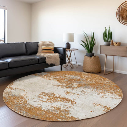 Aera Orange Washable Indoor - Outdoor Rug - LOOMLAN - LOOMLAN Rugs - Outdoor Rugs